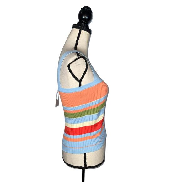 NEW  Robertson + Rodeo Julianna Multicolor Striped Knit Tank Top       Size: M - Picture 2 of 5